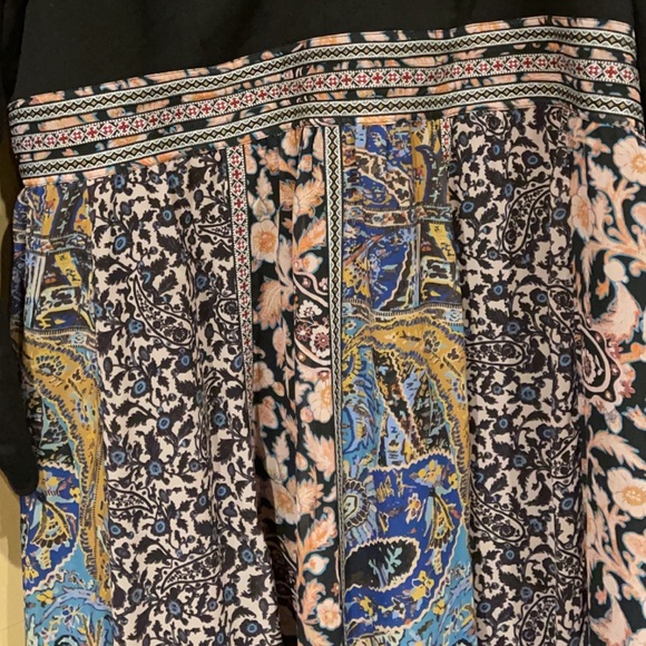 Anthropologie Abstract V-Neck Maxi Dress - Picture 4 of 10